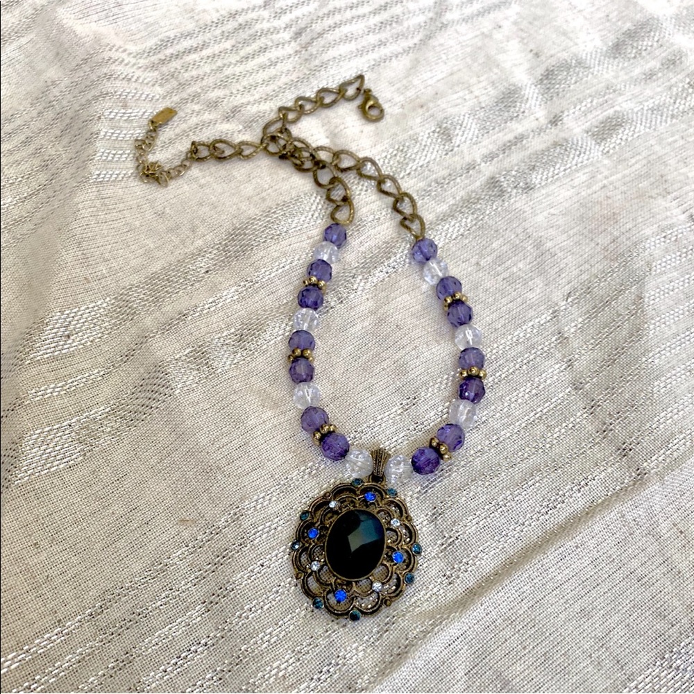 Blue necklace